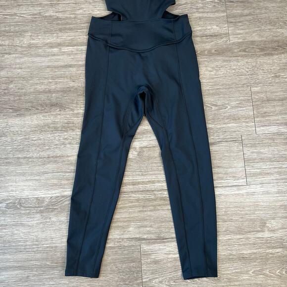 Free People Movement Black Back It Up Onesie Athletic Jumpsuit Bodysuit (Sz XS) - Picture 6 of 8